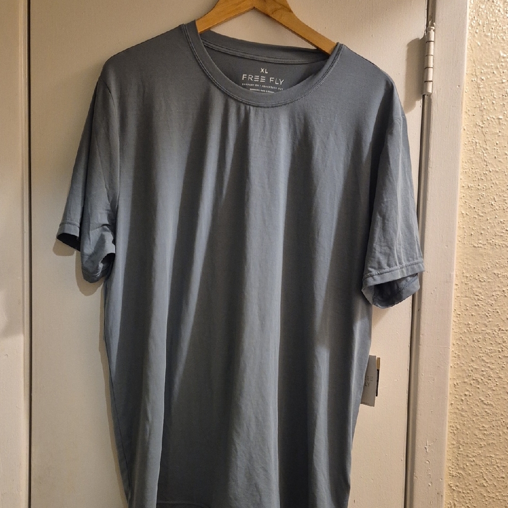 Free Fly Apparel Men's Slate Blue Short Sleeve Tee